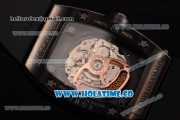 Richard Mille RM 007 Miyota 9015 Automatic PVD/Diamonds Case with Skeleton Dial and White Arabic Numeral Markers (K)