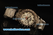 Rolex Daytona Chronograph Swiss Valjoux 7750 Automatic Movement Full PVD with White Dial and Roman Numerals