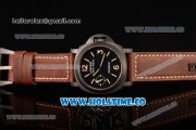 Panerai Luminor Black Seal PAM 785A Clone P.5000 Manual Winding DLC Case with Black Dial and Yellow Markers