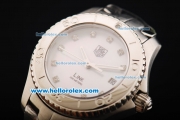Tag Heuer Link 200 Meters Original Swiss Quartz Movement Full Steel with MOP Dial and Diamond Hour Markers-Lady Model