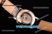 Blancpain Le Brassus Tourbillon Swiss ETA 2824 Automatic Steel Case with Beige Dial and Black Leather Strap