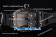 Richard Mille RM053 Asia Automatic PVD Case with Skeleton Dial and Black Rubber Strap