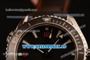 Omega Seamaster Planet Ocean 600M Co-Axial Clone Omega 8500 Automatic Steel Case with Black Dial Rubber Strap and Sick Markers (EF)