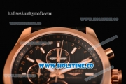 Longines Master Moonphase Miyota OS10 Quartz with Date Steel Case with Black Dial and Stick Markers