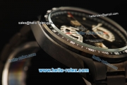 Tag Heuer Grand Carrera Calibre 17 Chronograph Quartz Movement PVD Case with Black Dial and PVD Strap