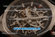 Bell&Ross BR 03-92 AAERO GT Asia Automatic Steel Case with Skeleton Dial and Black Leather Strap - (AAAF)