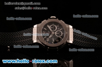 Hublot Big Bang Chrono Clone HUB4100 Automatic Steel Case with Black Rubber Strap Black Dial