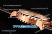 Jaeger-LECoultre Master Asia Automatic Rose Gold Case with White Dial and Stick/Arabic Numeral Markers