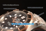 Omega Seamaster New Collection Senda Gold On Steel With Clone Omega 8500 Automatic Black Dial 210.20.42.20.01.001