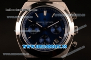 Vacheron Constantin Overseas Chrono Miyota 9015 Automatic Steel Case with Blue Dial and Steel Bracelet