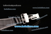 Audermars Piguet Royal Oak Classic Automatic with Silver Bezel ,Black Dial and Blue Leather Strap