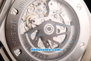 Hublot Big Bang Swiss Valjoux 7750 Automatic Movement Silver Case with Black Dial and SS Strap