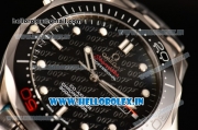 Omega Seamaster James Bond 007 Limited Edition Asia 2813 Automatic Full Steel with Black Dial and White Markers