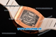 Richard Mille RM 038 Asia Automatic Rose Gold Case with Skeleton Dial and White Inner Bezel