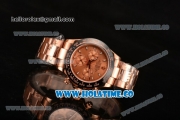 Rolex Daytona Chrono Swiss Valjoux 7750 Automatic Rose Gold Case with Ceramic Bezel Rose Gold Dial and Stick Markers (BP)