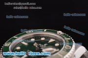 Rolex Submariner Swiss ETA 2836 Automatic Steel Case/Strap with Green Ceramic Bezel and Green Dial