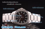 Patek Philippe Nautilus Asia 2824 Automatic Full Steel with Brown Dial and Luminous Markers