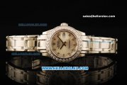 Rolex Datejust Automatic Movement ETA Coating Case with Silver Dial and Diamond Bezel-Lady Model