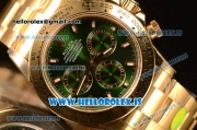 Rolex Daytona Yellow Gold Rolex 4130 Auto Best Edition 1:1 Clone Green Dial 116508