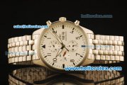 IWC Schaffhausen Automatic Movement with White Dial and ssband