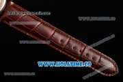 A.Lange&Sohne Tourbilon Pour Le Merite Asia Automatic Steel Case with White Dial and Brown Leather Strap