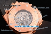 Audemars Piguet Royal Oak Offshore Chrono Swiss Valjoux 7750 Automatic Rose Gold Case with Stick Markers and PVD Bezel - 1:1 Best Edition (NOOB)