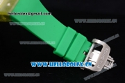 Richard Mille RM 59-01 Miyota 9015 Automatic Carbon Nanotubes Case with Skeleton Dial and Green Rubber Strap