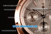 Vacheron Constantin Overseas Chrono Miyota 9015 Automatic Rose Gold Case with Gray Dial and Rose Gold Bracelet