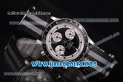 Rolex Daytona Vintage Edition Miyota Quartz Steel Case with Black Dial Dot Markers and Nylon Strap (GF)