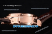 U-Boat Chimera Automatic Asia ST25 Automatic Rose Gold Case White Dial Rose Gold Markers and Brown Leather Strap