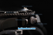 Rolex Sea-Dweller Swiss ETA 2836 Automatic Movement Full PVD Case/Strap with Black Dial and Ceramic Bezel