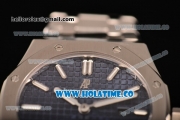 Audemars Piguet Royal Oak 33MM Miyota Quartz Steel Case/Bracelet with Stick Markers and Blue Dial (EF)