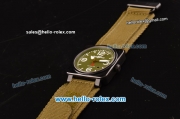 Bell & Ross BR03-92 Military Type Asia 2813 Automatic PVD Case with Black Dial and Green Nylon Strap - ETA Coating