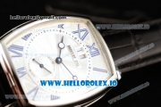 Breguet Heritage Asia Automatic Steel Case White Dial With Roman Numeral Markers Black Leather Strap