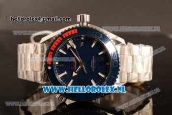 Omega Seamaster Planet Ocean Master 8900 Auto Steel Case with Blue Dial and Steel Bracelet (EF)