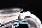 Rolex Milgauss Oyster Perpetual Swiss ETA 2836 Automatic Movement Silver Case with Black Dial and SS Strap