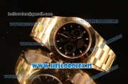 Rolex Daytona Yellow Gold Rolex 4130 Auto Best Edition 1:1 Clone Black Dial 116508