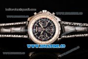 Breitling Bentley 6.75 Speed Chrono Swiss Valjoux 7750 Automatic Steel Case with Black Dial and Stick Markers (GF)