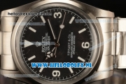 Rolex Explorer Tiffany & Co. Asia Auto Steel Case with Black Dial and Steel Bracelet