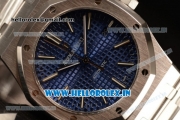 Audemars Piguet Royal Oak 41 MM Clone AP Calibre 3120 Automatic Steel Case Blue Dial With Stick Markers Steel Bracelet( JH)