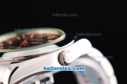 Rolex Milgauss Oyster Perpetual Swiss ETA 2836 Automatic Movement Silver Case with Orange Second Hand and Black Dial