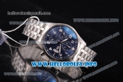 IWC Pilot's Watch Chronograph Edition "The Little Prince" Swiss Valjoux 7750 Automatic Full Steel with Blue Dial and White Arabic Numeral Markers (YL)