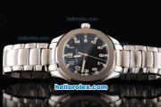 Patek Philippe Nautilus Aisa 4813 Automatic Movement Full Steel with Black Dial and Arabic Number Markers