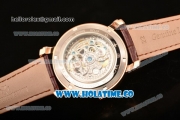 Vacheron Constantin Malte Asia Automatic Rose Gold Case with Beige Skeleton Dial and Roman Numeral Markers