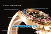 Rolex GMT-Master II Diamond Bezel With Original Functional Movement YG Case 116758SARU