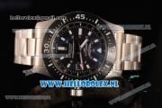 Breitling SuperOcean 2824 Auto Steel Case with Black Dial and Steel Bracelet - 1:1 Origianl (GF)