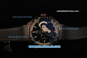 Tag Heuer Carrera Calibre 36 Swiss Valjoux 7750 Automatic Movement Titanium Case with Black Dial