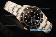 Rolex Submariner X Limited Edition Swiss ETA 2836 Automatic Movement Steel Case and Strap with Black Dial and White Markers