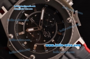 Hublot King Power Ferrari Chrono Miyota OS20 Quartz Steel Case with Black Rubber Strap Black Dial