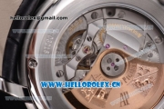 Audemars Piguet Jules Audemars Clone AP Calibre 3120 Automatic Steel Case with Black Dial and Black Leather Strap (EF)